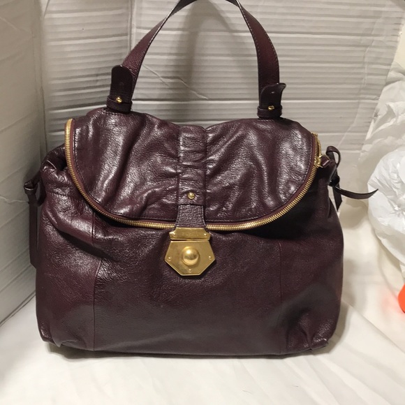 Furla leather satchel with multi compartments and aged bronze hardware. NWOT - Picture 2 of 16